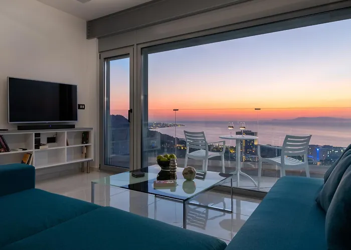 Rhodes Skyline Suite With Out Door Jacuzzi Sea View A1