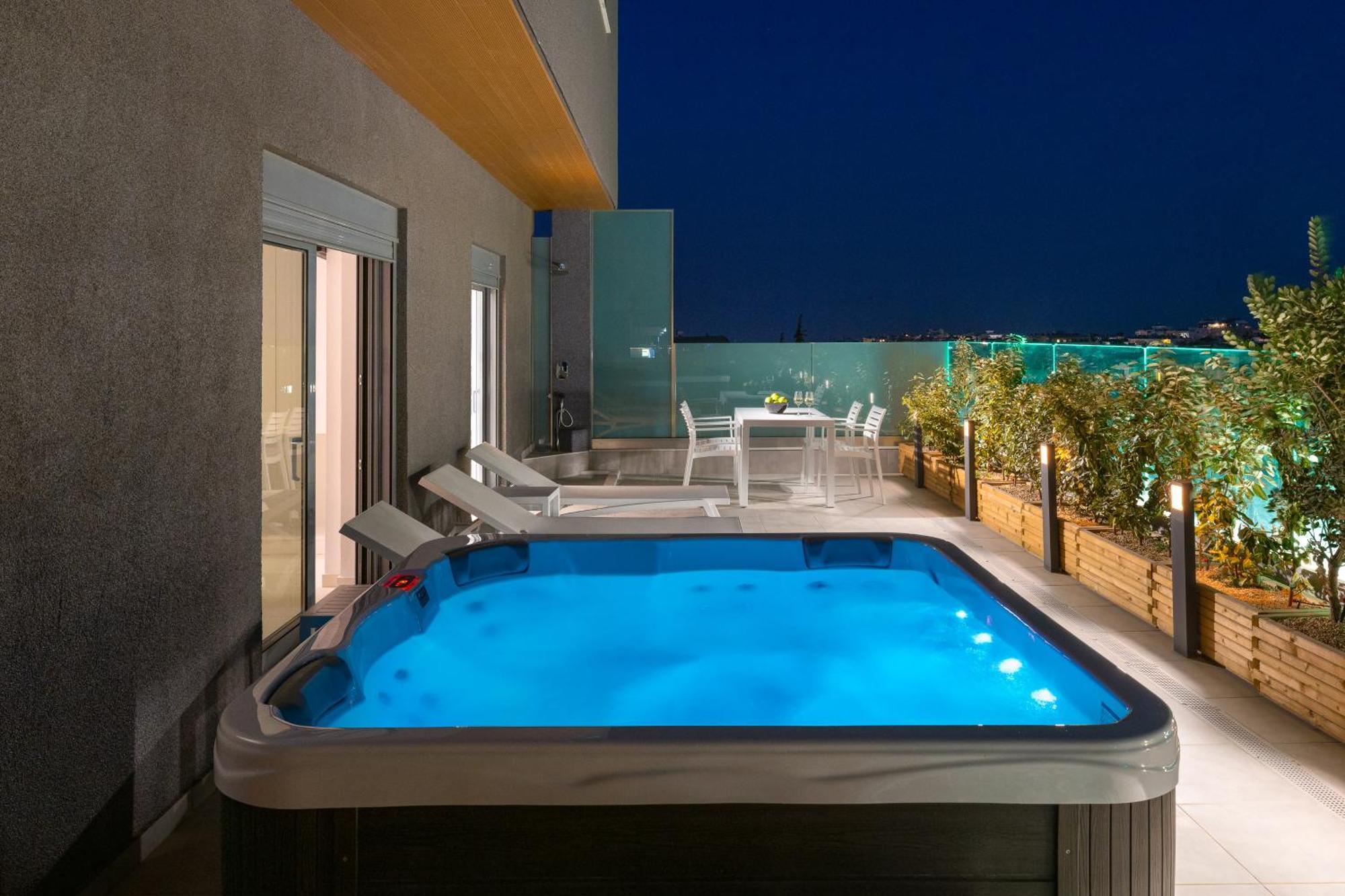 Rhodes Skyline With Out Door Jacuzzi Sea View A1 * Ixia (Rhodes)
